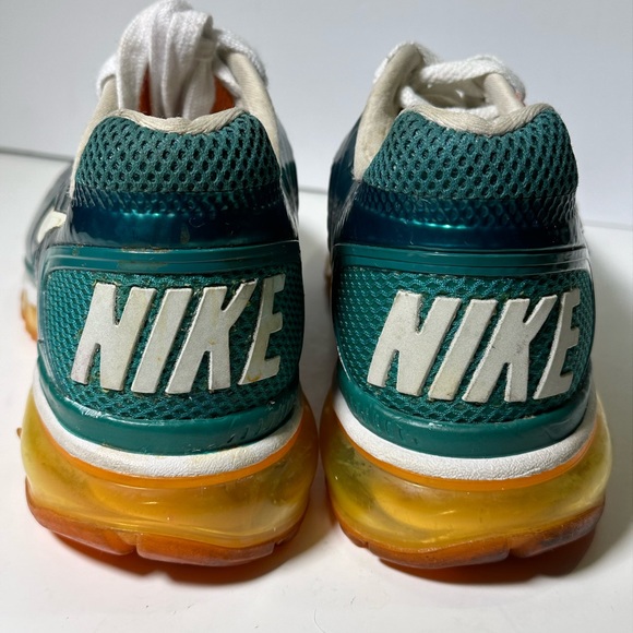 Nike Air Max Mens Miami Dolphins Aqua Orange Vintage Size 7.5 - Picture 10 of 16
